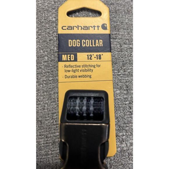 Carhartt Dog Collar‎ Reflective Stitching Neck Size 12”- 18” Medium New - Picture 2 of 6